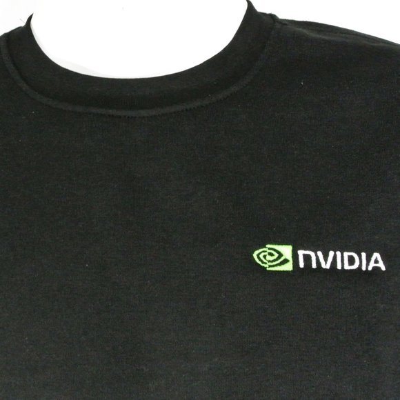 NVIDIA Tech Employee Uniform Black Sweatshirt NEW Size M Medium - Picture 2 of 13